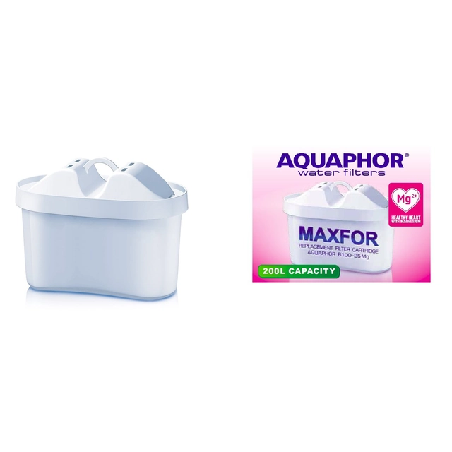 Aquaphor MAXFOR Plus cartouche de magnésium Mg2+, cartouche enrichissement de l'eau en magnésium, efficacité de la cartouche 200 l