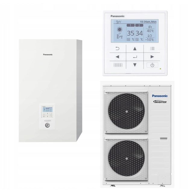 Aquarea T-Cap hőszivattyú Panasonic KIT-WXC09H3E5, 9kW