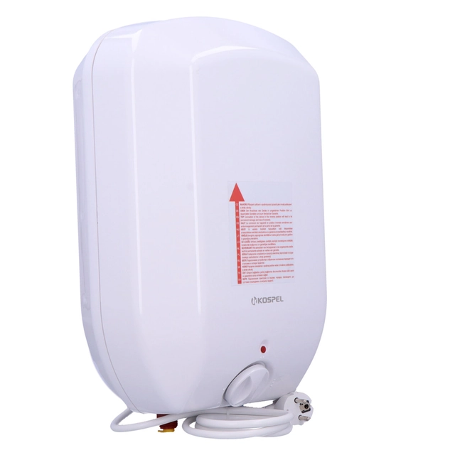 Aquecedor de água elétrico capacitivo POC.G-5 Luna inox, por cima do lavatório, pressão