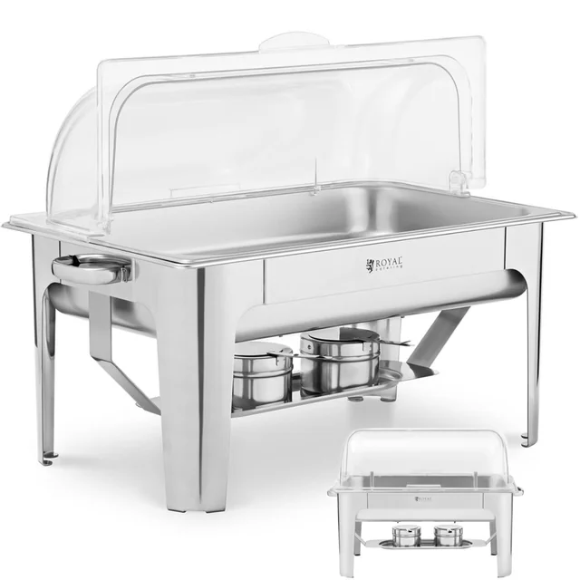 Aquecedor de alimentos de mesa para pasta com tampa transparente GN 1/1 8.5 l