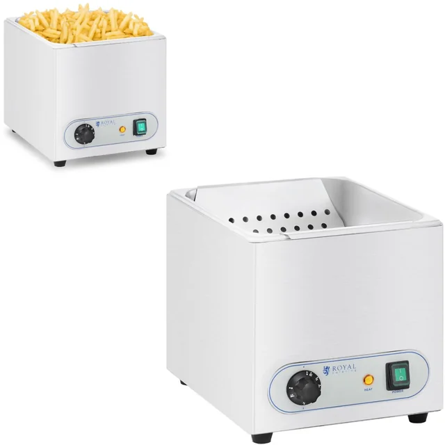 Aquecedor eléctrico para batatas fritas 350W Royal Catering RCWG-1500-W