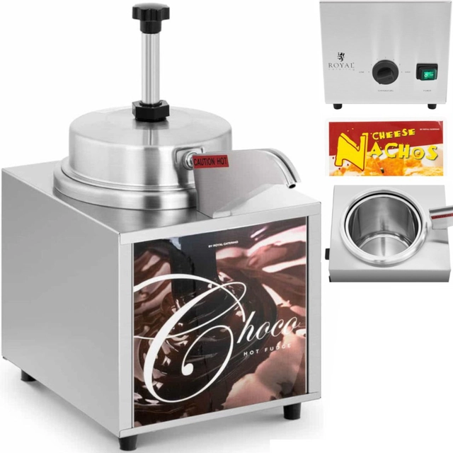 Aquecedor elétrico para caldas de chocolate com dispensador 4.5 l 500 W