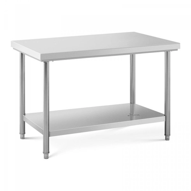 Arbejdsbord i rustfrit stål -120 x 67 cm KONGELIG CATERING 10012435 RC-WT12070SS