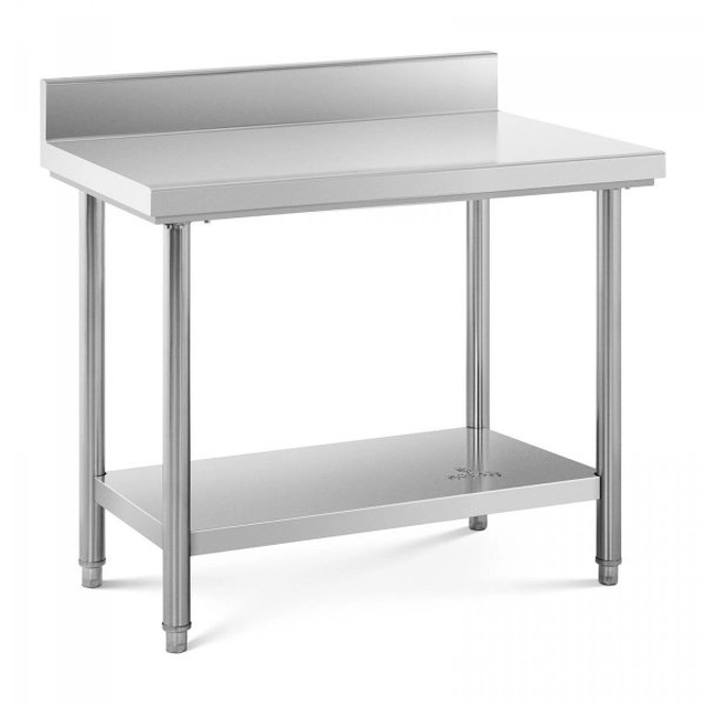 Arbetsbord i rostfritt stål - 100 x 60 cm ROYAL CATERING 10012440 RC-10060BSS