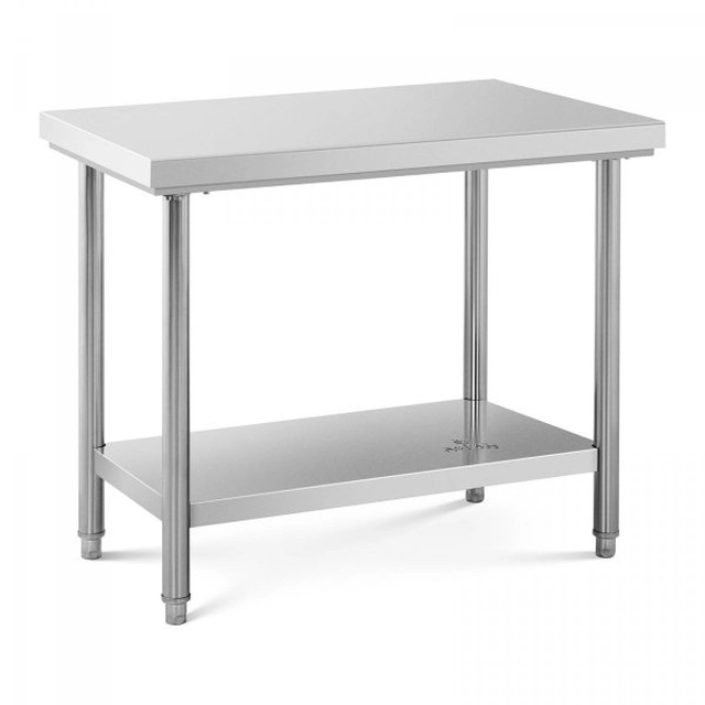 Arbetsbord i rostfritt stål - 100 x 60 cm ROYAL CATERING 10012441 RC-WT100600SS