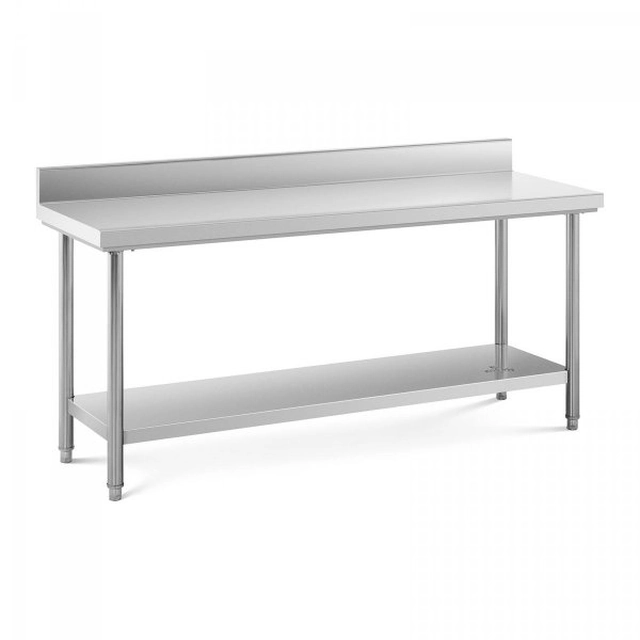Arbetsbord i rostfritt stål - 180 x 60 cm ROYAL CATERING 10012432 RC-WT18060BSS