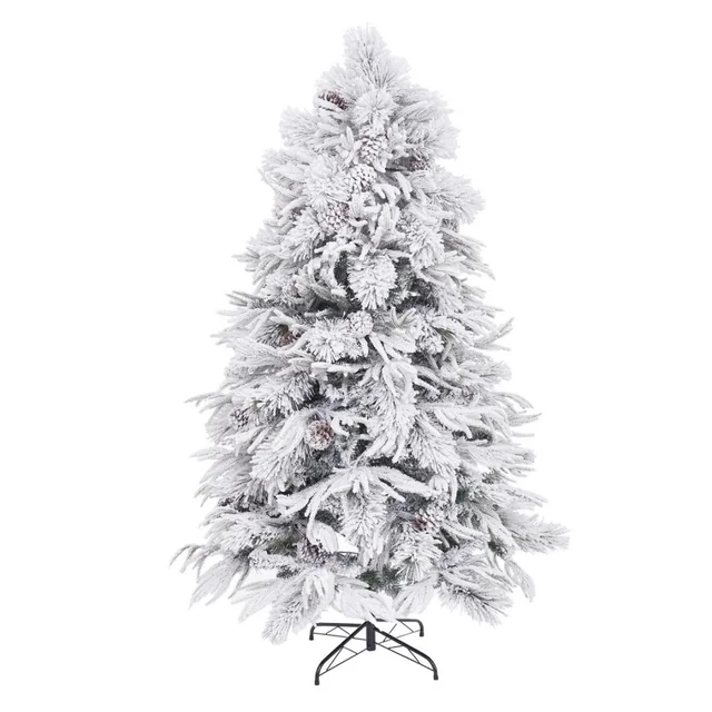 Árbol de Navidad PVC Polietileno Piñas Nieve 100 x 100 x 240 cm