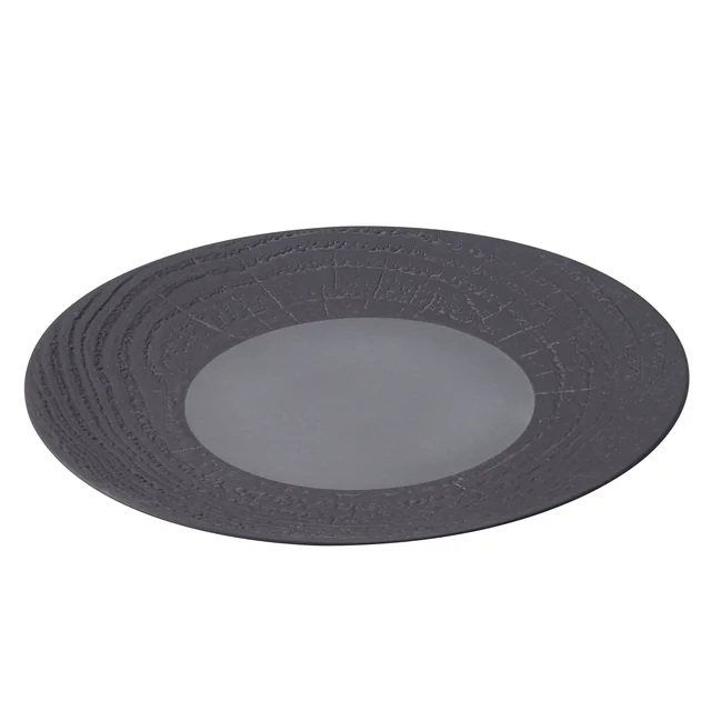 Arborescence flat plate 28 cm black