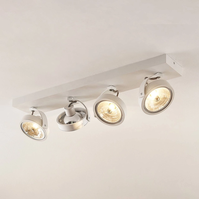 Arcchio Dagur ceiling light four bulbs, white