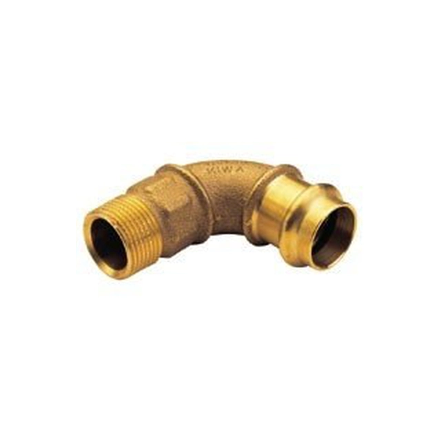 Arco 90°, com rosca externa unilateral,15x1/2 imprensa de bronze B