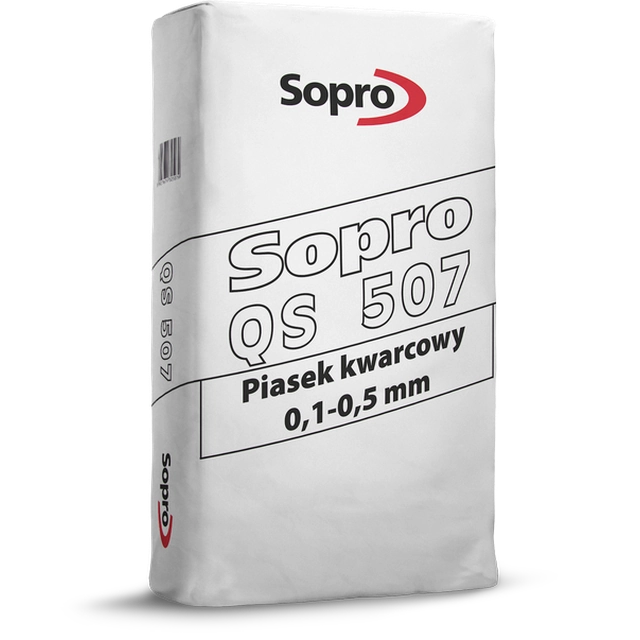 Areia de quartzo Sopro QS 507, 0,1- 0,5 mm 25kg