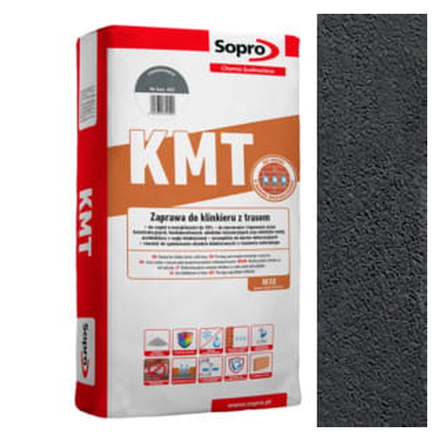 Argamassa de clínquer com trass Sopro KMT 452 cinza escuro 25 Kg