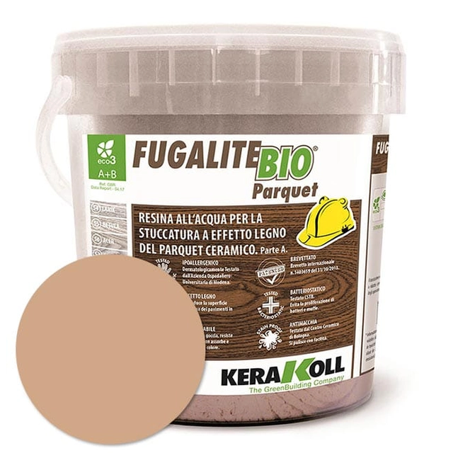 Argamassa de resina Kerakoll Fugalite Bio Parquet 3 kg castanea castanha 61