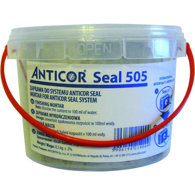 Argamassa flexível para o sistema ANTICOR SEAL