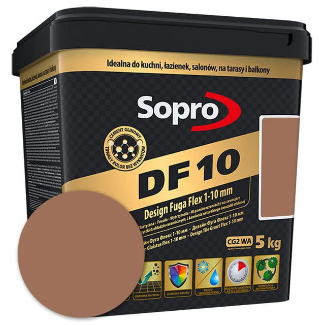 Argamassa flexível Sopro DF 10 marrom (52) 2,5 kg