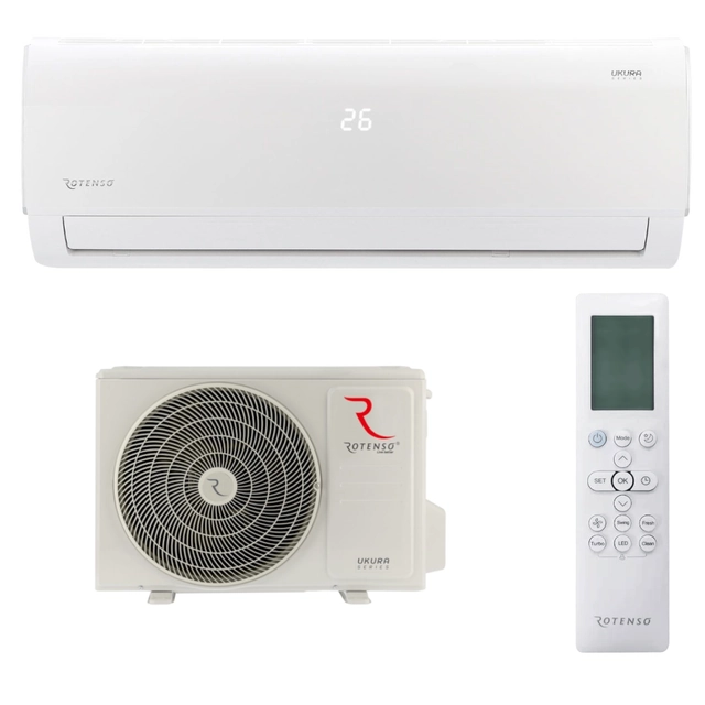 Aria condizionata Ukura 3,5kW ROTENSO KIT WiFi 4D HD