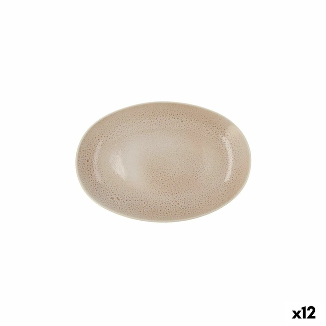 Ariane Bandeja snack Porosa Cerámica Beige Ø 26 cm (12 Piezas)