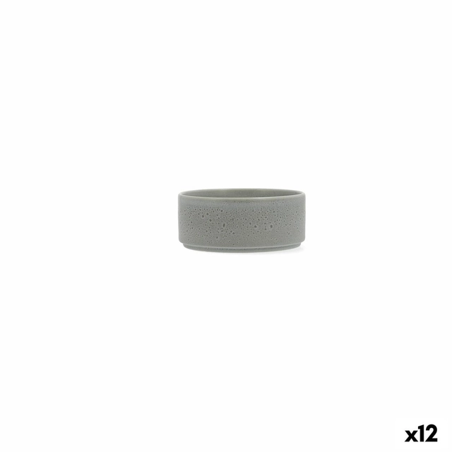Ariane Porous Bowl Ceramics Color Green 12 cm (12 Pieces)