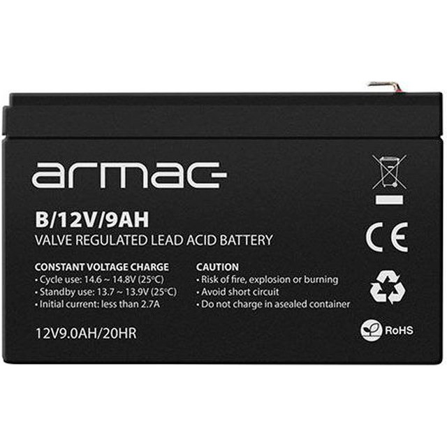 Armac batteri 12V/9Ah (B/12V/9AH)
