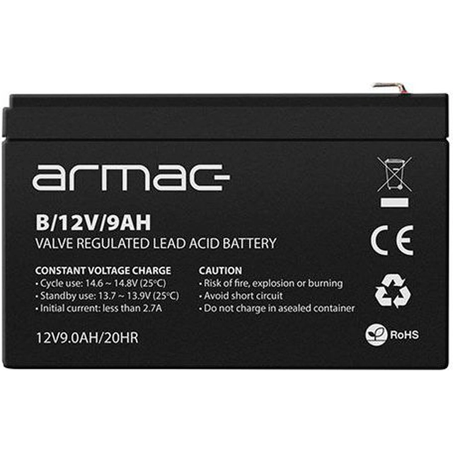 Armac-batterij 12V/9Ah (B/12V/9AH)