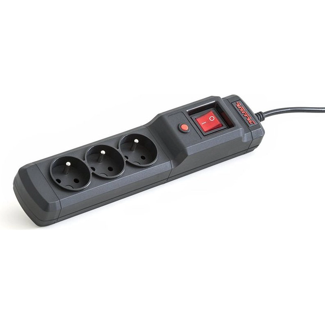 Armac Multi power strip M3 surge protection 3 sockets 3 m black (M3/25/CZ)