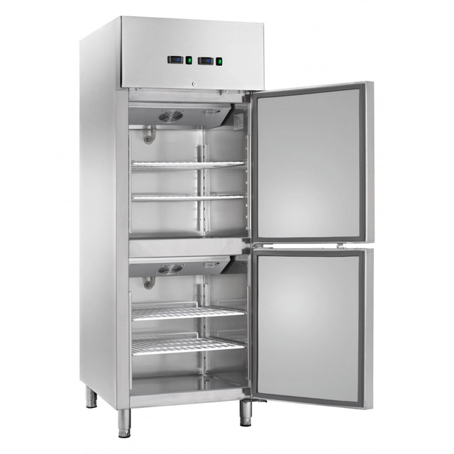 Armadio di refrigerazione e congelamento 225+225L acciaio inox AK600DTV Amitek 1010065