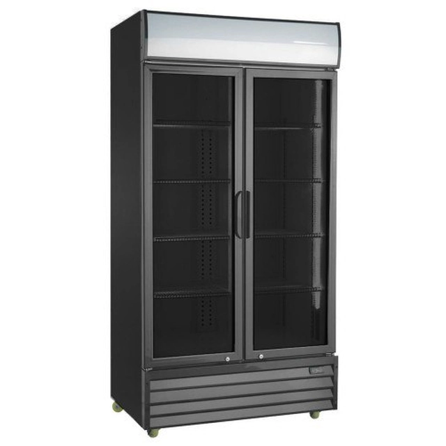 Armadio di refrigerazione in vetro 1100h-Black 1000l (Sd1001h)