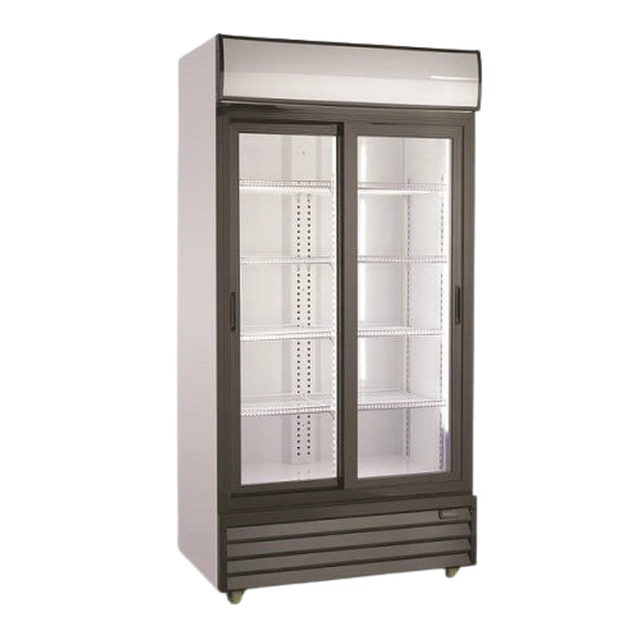 Armadio di refrigerazione vetrato 801sl 800l Porte scorrevoli (Sd801sl)