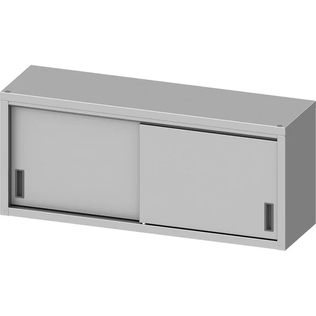 Armadio pensile in acciaio inox con ante scorrevoli 100x30x60 Stalgast 951723100