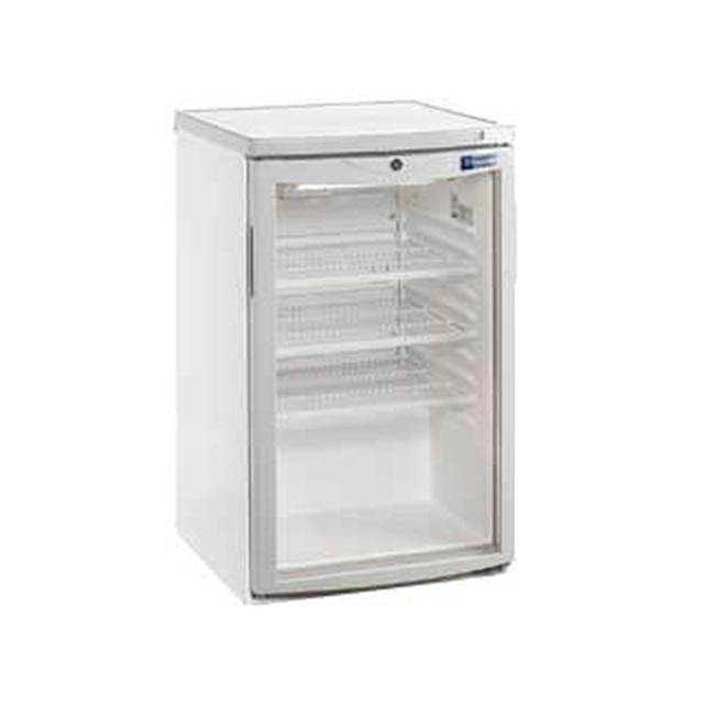 Armário de refrigeração com ventilação, aço inoxidável 110L 0°C a +10°C| 503x567x(H)850 mm DM