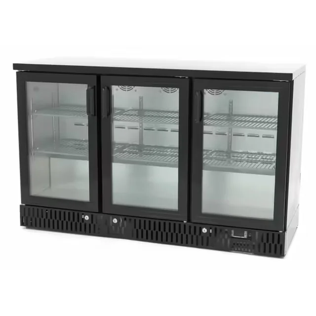 Armário frigorífico para bar | refrigerador de bancada RQ-330HCM | 3-drzwiowa | portas de batente | 341l