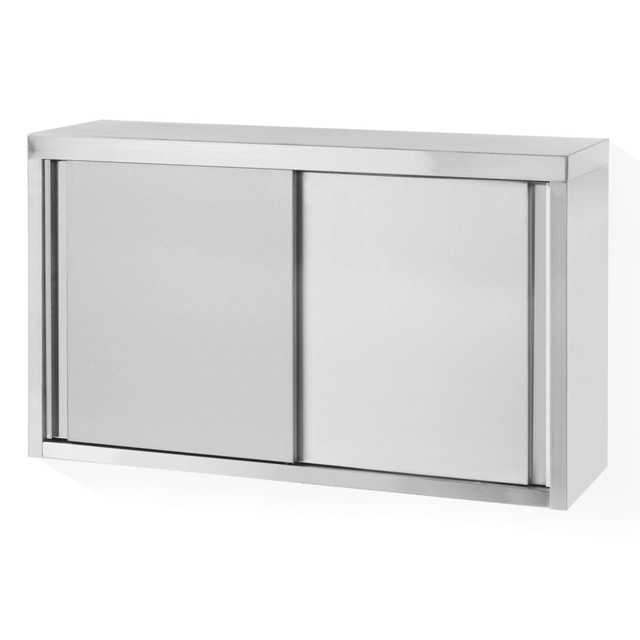 Armário suspenso em aço para cozinha com portas de correr 100x60x30cm - Hendi 811207