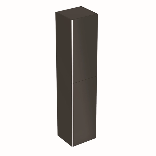 Armario utilitario Geberit Acanto, lateral, negro, con dos puertas