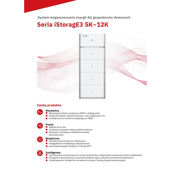 Armazenamento de energia iStoragE3 10 kWh