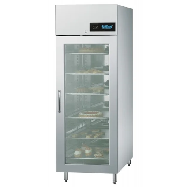 Armoire congélateur boulangerie avec portes vitrées Ligne 690L avec éclairage LED 400x600 Rilling AHK MT069 BWV1