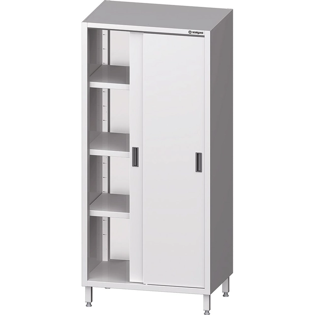 Armoire de rangement en acier inoxydable avec portes coulissantes 110x50x200 Stalgast