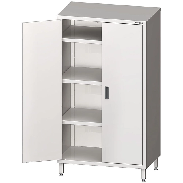 Armoire d'entrepôt en acier inoxydable avec portes battantes 100x50x180 Stalgast