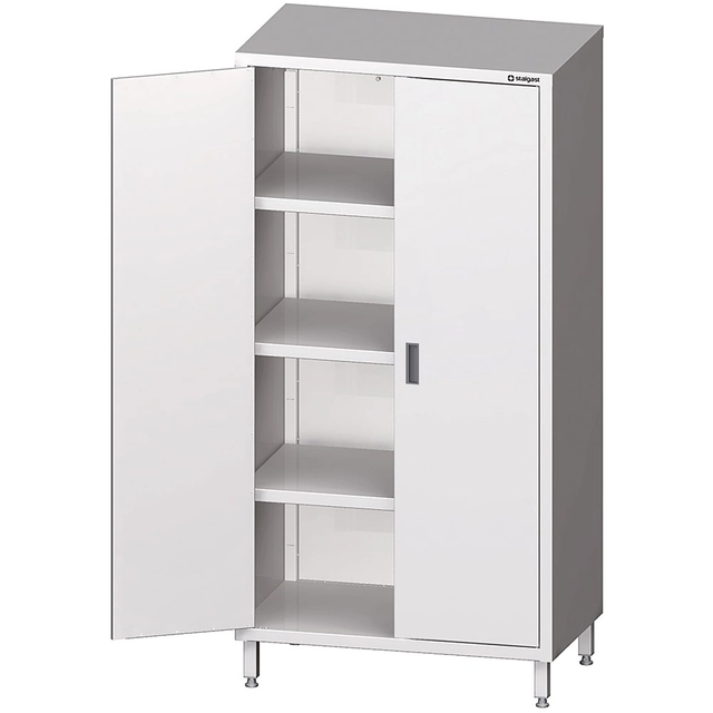 Armoire d'entrepôt en acier inoxydable avec portes battantes 100x50x200 Stalgast