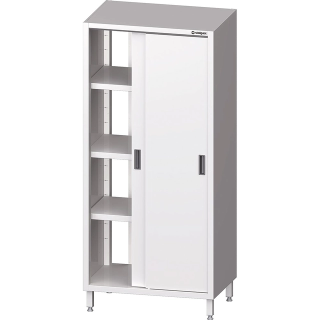 Armoire en acier inoxydable à portes coulissantes, 100x60x200 | Stalgast