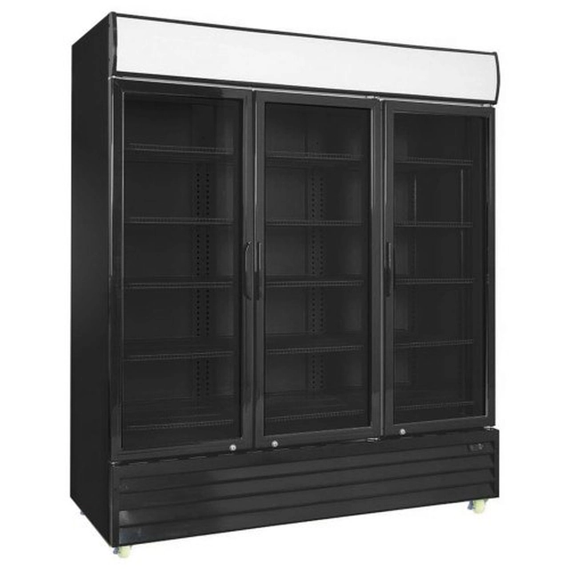 Armoire réfrigérée en verre 1600l Rq1500h-Black