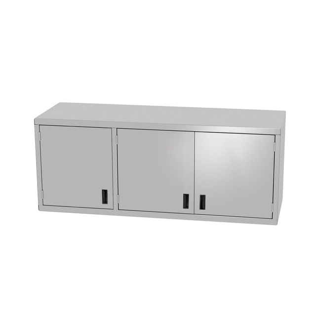 Armoire suspendue en acier inoxydable 140x30x60 Portes battantes Polgast 310143-3