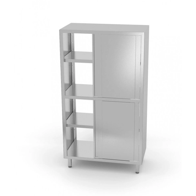 Armoire traversante avec cloison et porte coulissante, vissée 1000 x 600 x 1800 mm POLGAST 303106SK 303106SK