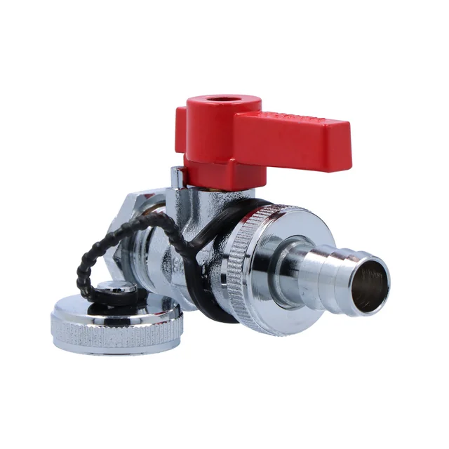 ASAG 1/2" valve with knob, 16 bar, for draining and filling