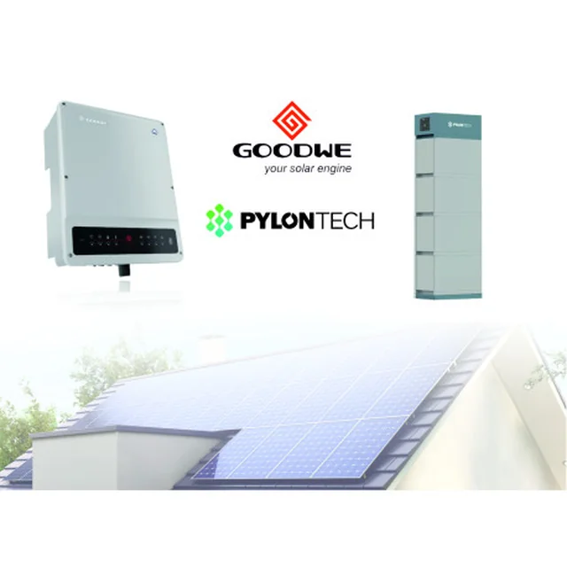 Aseta aurinkoinvertteri Goodwe 10kw + akku Pylontech 10,5kw