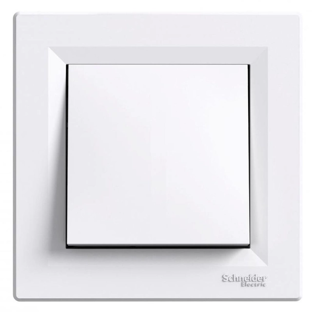 ASFORA WHITE single switch b / frame