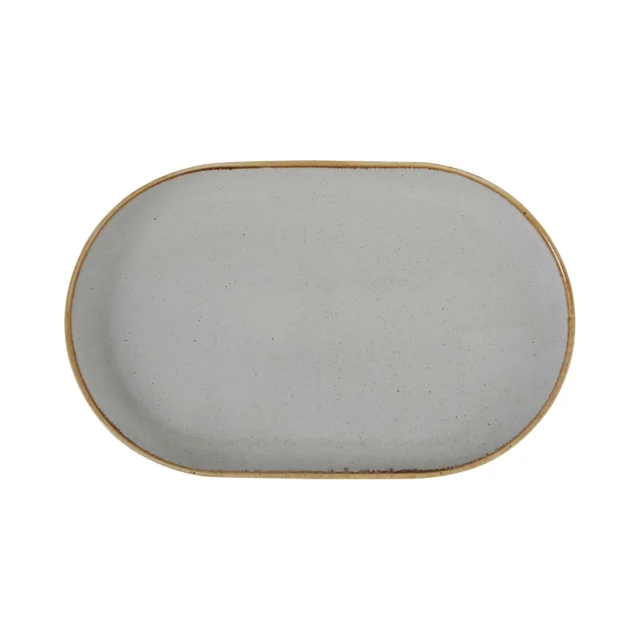 Ashen oval platter 300x150 mm