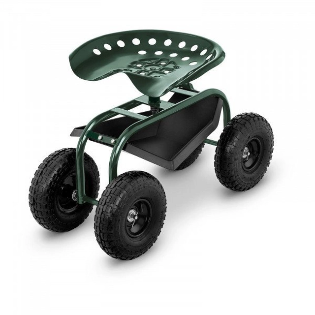 Asiento con ruedas - jardín -150 kg 10090178 HT-RUNDLE-10