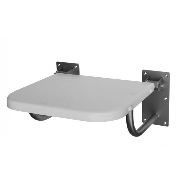 Asiento de ducha Ergoplus, elevable, Inox