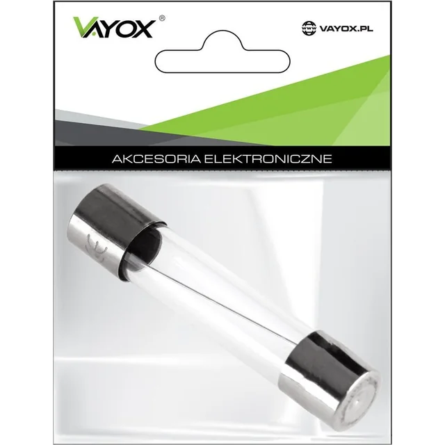 Ασφάλειες Vayox 20MM 2A BEZ2000-2CE (συσκευασία 5 τμχ) Vayox PAK.