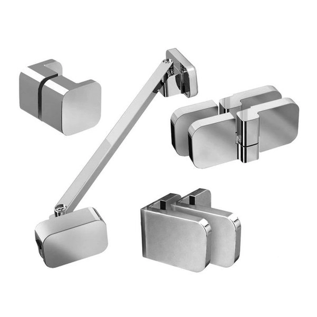 Assembly set for shower cabins and walls Ravak Brilliant and Walk-In, B SET, BSD2-R 100 chrome